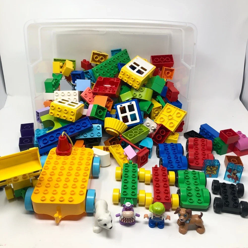 Lego Duplo 5 Pound Lb Lot Of Bulk Pieces Great Assortment Animals Minifigures
